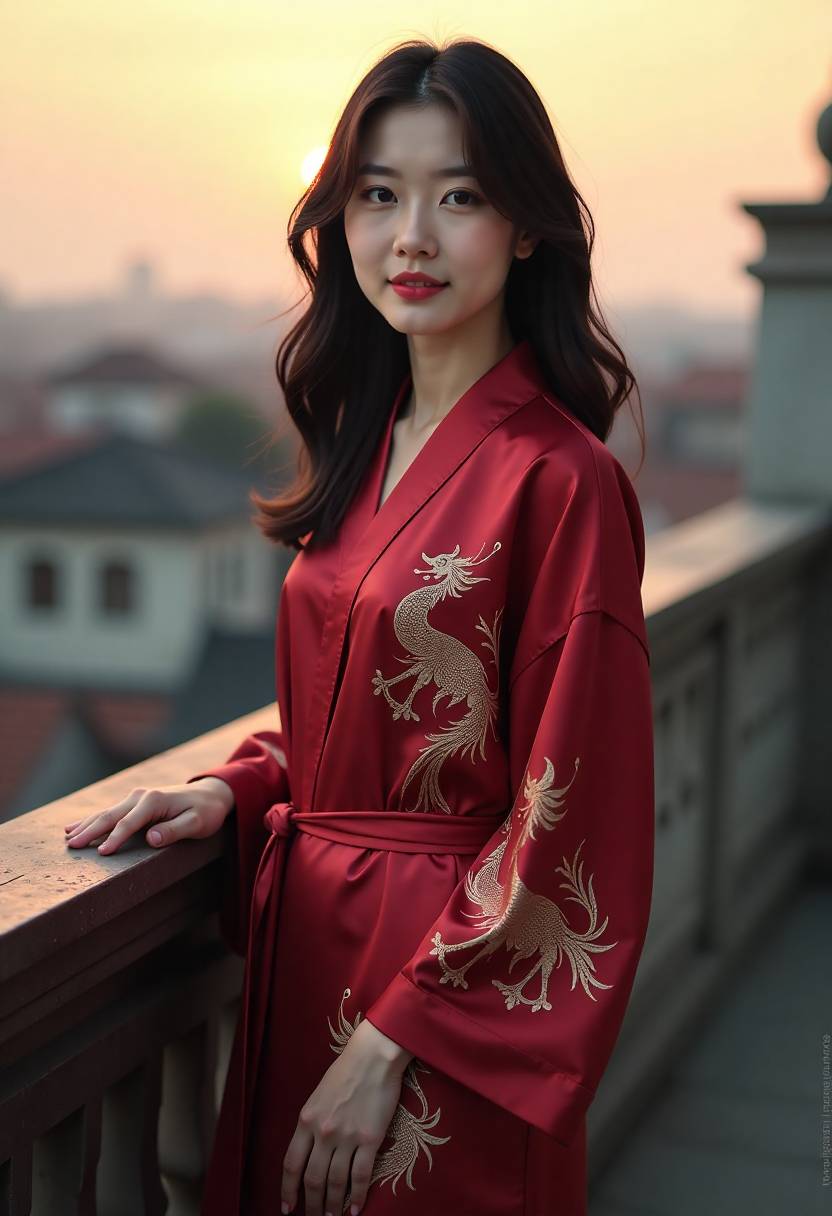 海边城市夜色中的电影剧照
